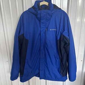 Columbia Men’s Interchange Waterproof Coat Size Large EUC